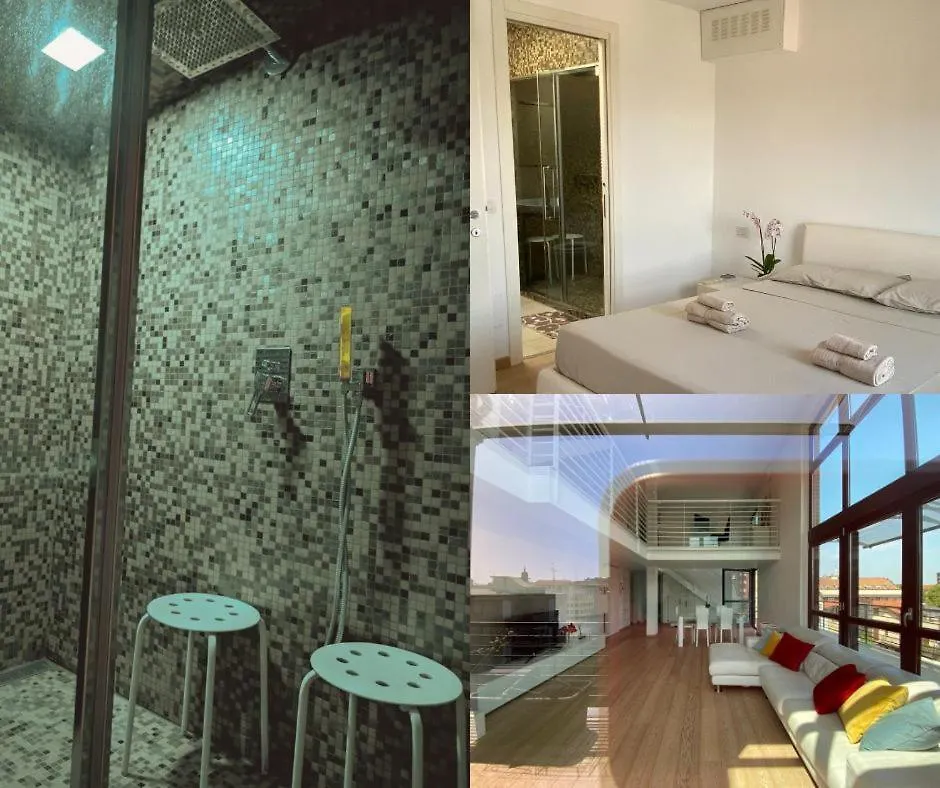 Penthouse Luce Milano Near Metro-Bus-Tram Apartment